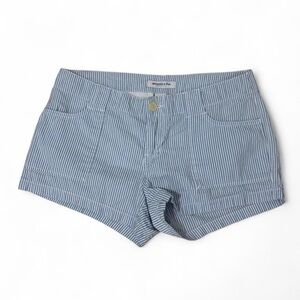 Abercrombie & Fitch Striped Blue Low Rise Shorts